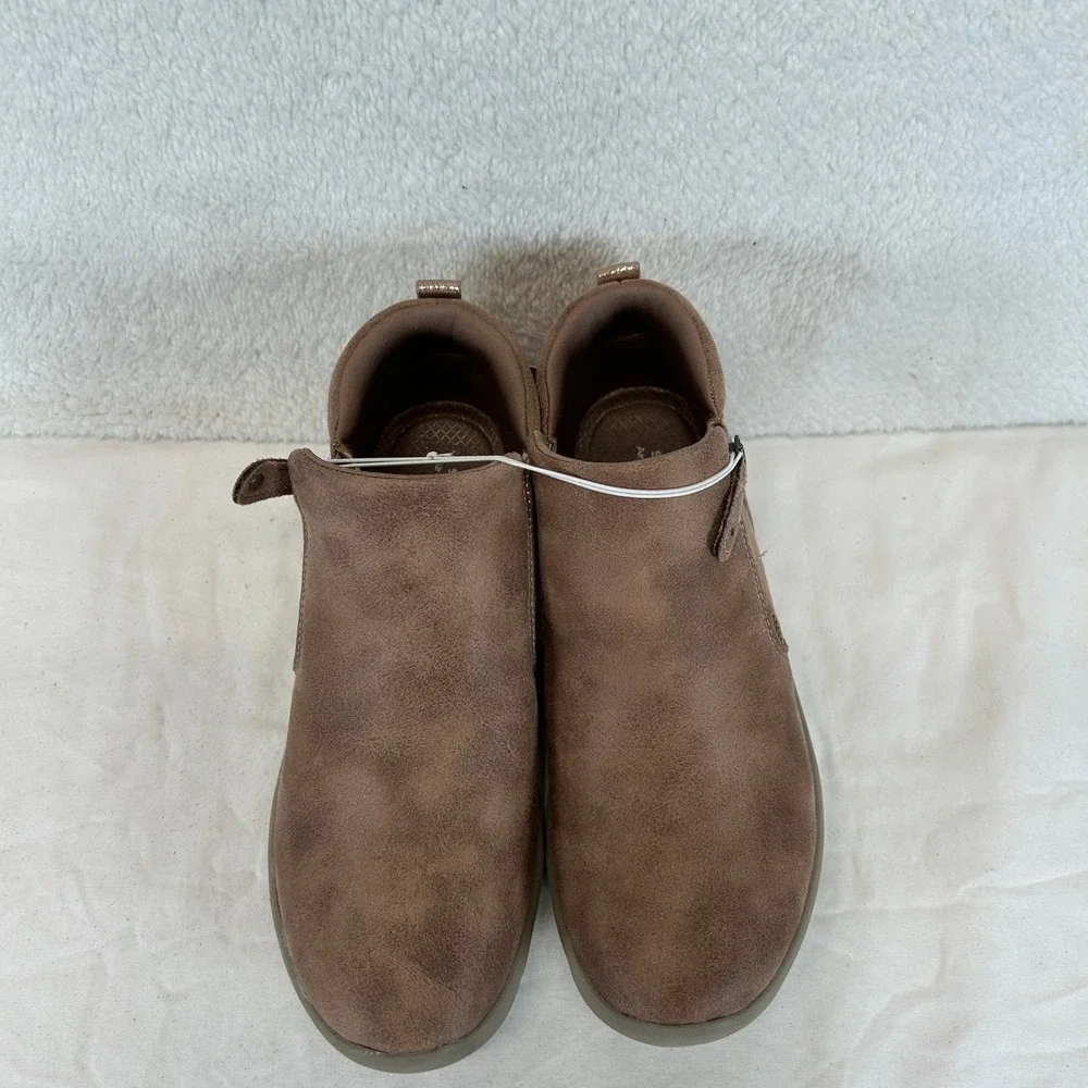 Skechers On-the-GO Joy Savvy Mushroom Brown Vegan Ankle Boots Mens 7‎ New
